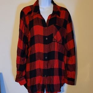 Red and black Buffalo plaid flannel
